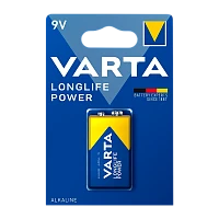 Батарейка Varta LONGLIFE POWER (HIGH ENERGY) Крона 6LR61 BL1 Alkaline 9V (4922) (1/10/50)