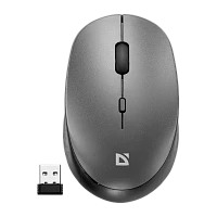 Мышь беспроводная Defender MB-027 Auris бесшумная bluetooth серый (1/40)