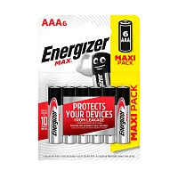 Батарейка Energizer MAX+Power seal LR03 AAA BL6 Alkaline 1.5V (6/72)