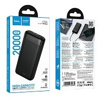 Внешний аккумулятор HOCO J153A 20000mAh 2USB/Type-C/MicroUSB черный (1/40)