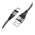 Кабель HOCO X57 USB (m)-Type-C (m) 1.0м 3.0A нейлон черный (1/33/330)