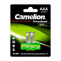 Аккумулятор предзаряженный RTU Camelion HR03 AAA BL2 NI-MH Always Ready 1.2V 800mAh (2/24/480)