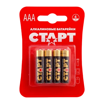 Батарейка Старт LR03 AAA BL4 Alkaline 1.5V (4/40/720)