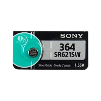 Батарейка Sony 364 (SR621SW) BL1 Silver Oxide 1.55V (10/100/1000)