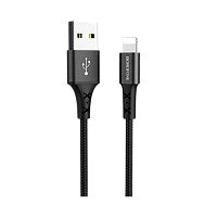 Кабель Borofone BX20 USB (m)-Lightning (m) 1м 2.0A нейлон черный (1/648)