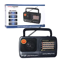 Радиоприемник MRM-Power MR-409AC пластик Jack3.5 черный (1/40)