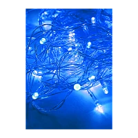 Гирлянда Космос 120LED 12.8м лампочки нить 8 режимов голубой (1/50)