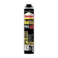 Монтажная пена Момент МОНТАЖ PRO 65 PS850 850мл (1/16) 