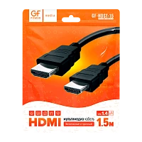 Кабель GFPower HDMI (m)-HDMI (m) 1.5м ПВХ ver.1.4 черный в пакете