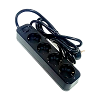 Сетевой фильтр Live Power LP5055 4р.С/З 10A 2.0м с выкл. черный (1/30)