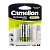 Аккумулятор бытовой Camelion HR6 AA BL2 NI-CD 600mAh (2/24/480)
