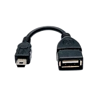 Переходник Atcom USB (f)-miniUSB (m) 0.1м ПВХ черный (1/100/1000)