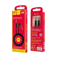 Кабель AUX GFPower J03 Jack 3.5mm (m)-Jack 3.5mm (m) 1м нейлон черный (1/200/800)