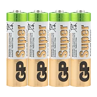 Батарейка GP Super LR6 AA Shrink 4 Alkaline 1.5V (4/96/192/384)