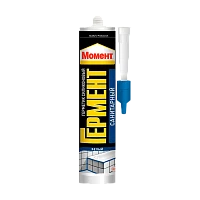 Герметик Момент ГЕРМЕНТ 280мл силиконовый санитарный белый (1/12)