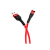 Кабель HOCO X34 USB (m)-Lightning (m) 1.0м 2.4A силикон красный (1/31/310)