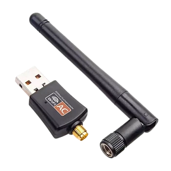 Wi-Fi адаптер Selenga RTL8811 2.4 ГГц 150Мбит USB 802.11 для DVB-T2 приставок с антенной черный