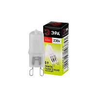 Лампа галогенная ЭРА JCD G9 60W 3000К 230V капсула матовая (1/100/1000)