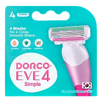Сменные кассеты DORCO "EVE4 Simple" 4 лезвия 4шт. (цена за 1 шт)