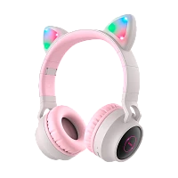 Наушники полноразмерные HOCO W27 bluetooth 5.0 с микр. microSD серый (1/30)