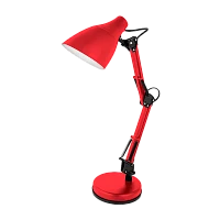 Светильник настольный Camelion KD-331 40W 230V E27 на основании 1.6м красный (1/6)
