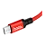 Кабель HOCO X14 USB (m)-microUSB (m) 2.0м 1.7A нейлон красный черный (1/33/330)