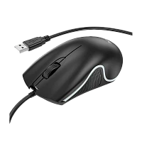 Мышь проводная HOCO GM19 классическая USB черный (1/11/110)
