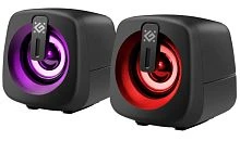 Колонки 2.0 Defender J1 6W с подсветкой Jack 3.5мм черный (1/30)