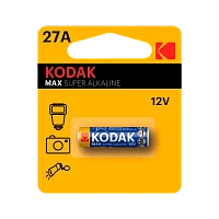 Батарейка Kodak MAX LR27/A27/MN27 BL1 Alkaline 12V (60/240/28800)