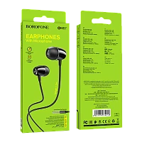 Наушники внутриканальные Borofone BM57 с микр. черный (1/76/304)
