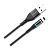 Кабель Borofone BU16 USB (m)-Lightning (m) 1.0м 2.4A нейлон магнит черный (1/63/252)