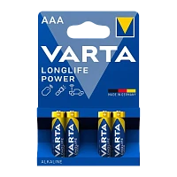 Батарейка Varta LONGLIFE POWER (HIGH ENERGY) LR03 AAA BL4 Alkaline 1.5V (4903) (4/40/200)