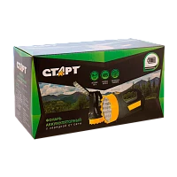 Фонарь туристический Старт LHE 508-B1 4W 4LED от аккумулятора прямая подзарядка черный