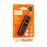 Картридер HOCO HB20 USB2.0 SD/microSD черный (1/50/200) 
