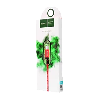 Кабель HOCO X14 USB (m)-microUSB (m) 1м 2.0A нейлон красный черный (1/33/330)