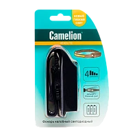 Фонарь налобный Camelion LED5383 LED+COB от батареек 3хАА 4 режима черный (1/10/60)