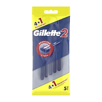 Бритва одноразовая Gillette 2 лезвия 4+1шт. (1/24)