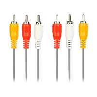 Кабель Smartbuy KA-233 3xRCA (m)-3xRCA (m) 3.0м силикон черный (1/125)