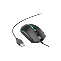 Мышь проводная Borofone BG10 классическая USB черный (1/20/80)