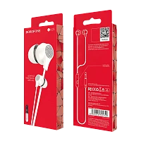 Наушники внутриканальные Borofone BM28 с микр. белый (1/72/288)