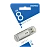 Флеш-накопитель Smartbuy V-Cut 8GB USB2.0 пластик серебряный