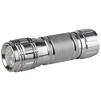 Фонарь универсальный ЭРА SD9 0.6W 9LED от батареек серебряный (1/12/144)