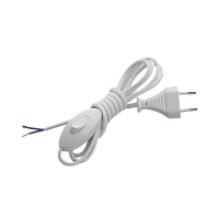 Выключатель для бра Makel 1-клав.пластик провод белый 10026 (1/20)