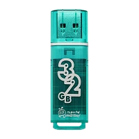 Флеш-накопитель Smartbuy Glossy 32GB USB2.0 пластик зеленый 