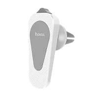 Держатель автомобильный HOCO CA37 в воздуховод магнит белый (1/210)
