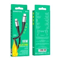 Кабель Borofone BX88 USB (m)-Lightning (m) 1м 2.4A ПВХ белый (1/360)