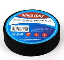 Изолента Smartbuy 19мм*10м ХБ черный