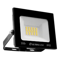 Прожектор светодиодный Ultraflash UFD002 30W 230V 6500К черный (1/20)