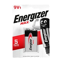 Батарейка Energizer MAX Крона 6LR61 BL1 Alkaline 9V (1/12)