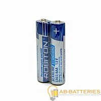 Батарейка Robiton STANDARD LR03 AAA Shrink 2 Alkaline 1.5V (2/40/800)
